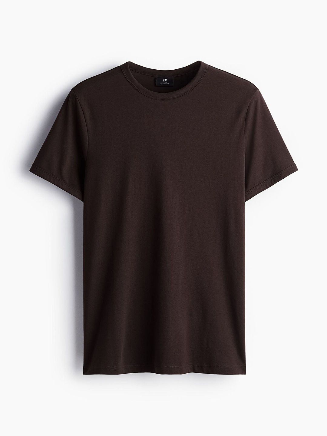 

H&M Men Slim Fit Cotton T-Shirt, Brown