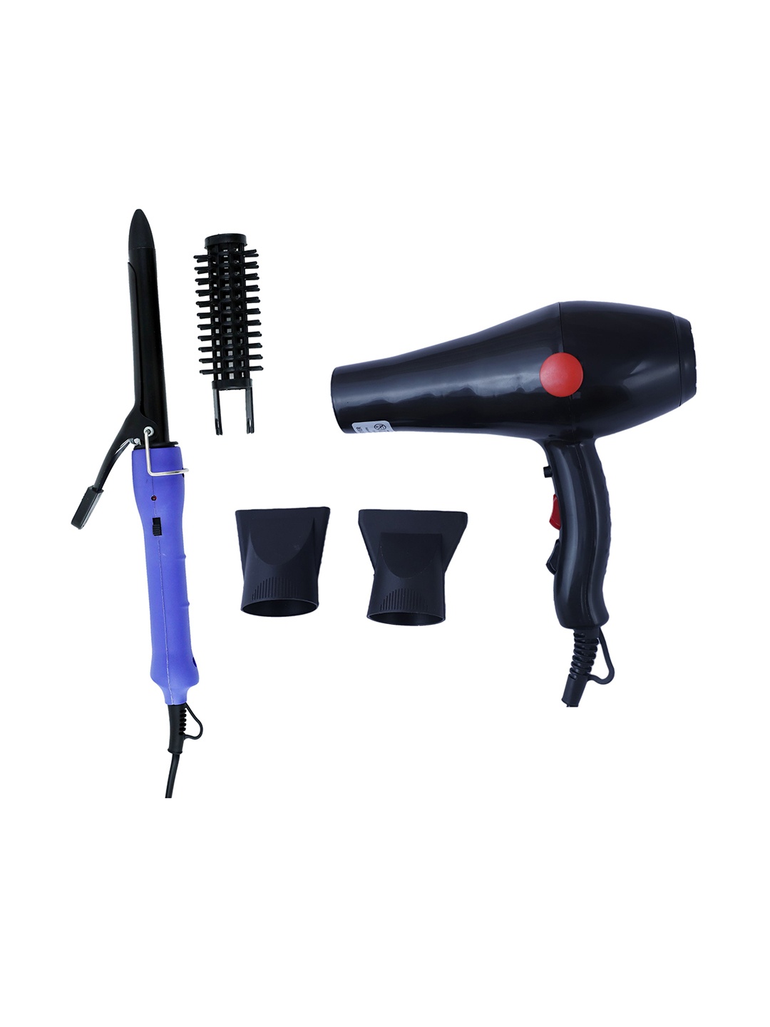 

NIRVANI 2800 Professional 2000 Watt Hair Dryer & AIO-16B Hair Curler, Black