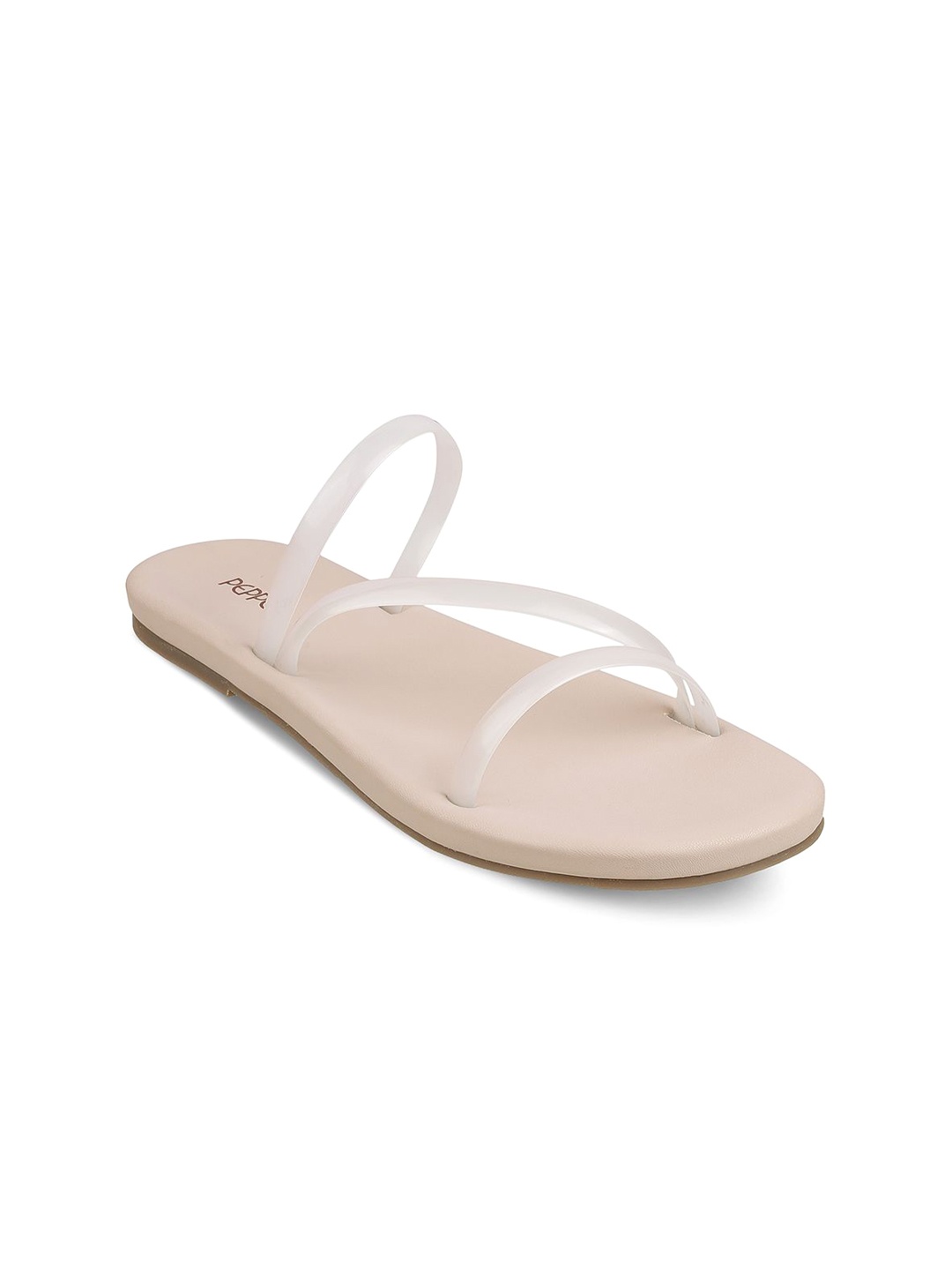 

PEPPER Women Open Toe Flats, Off white