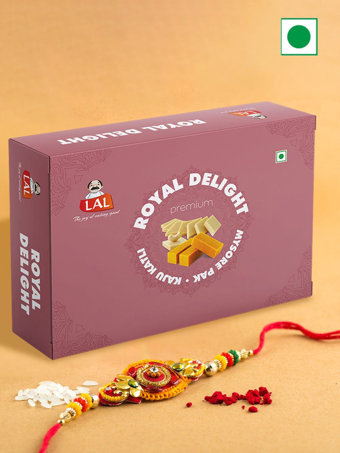 

Lal Royal Delight With Rakhi 400Gm, Purple