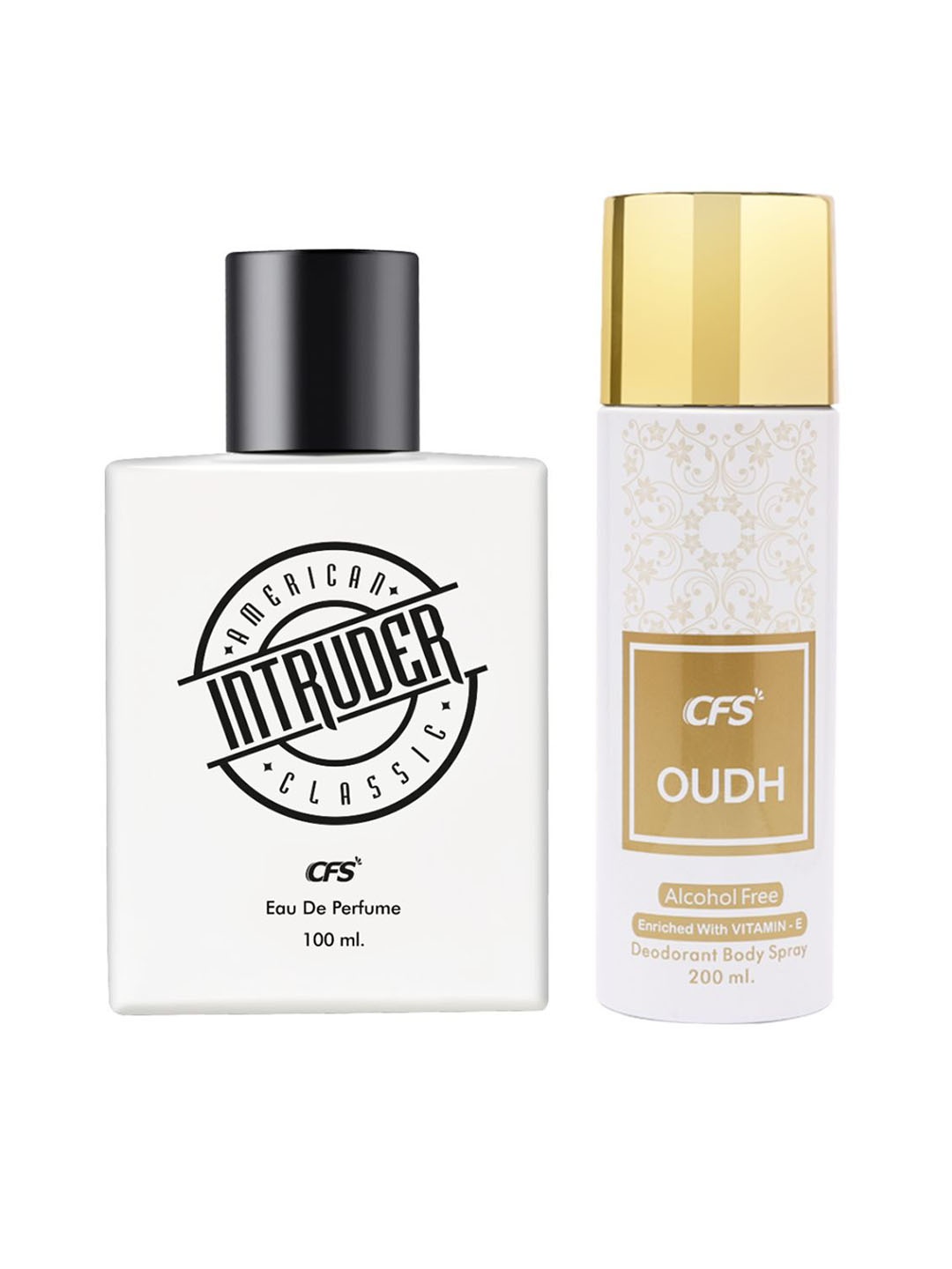 

CFS Set of Intruder White Eau De Parfum 100ml & Oudh White Deodorant Spray 200ml