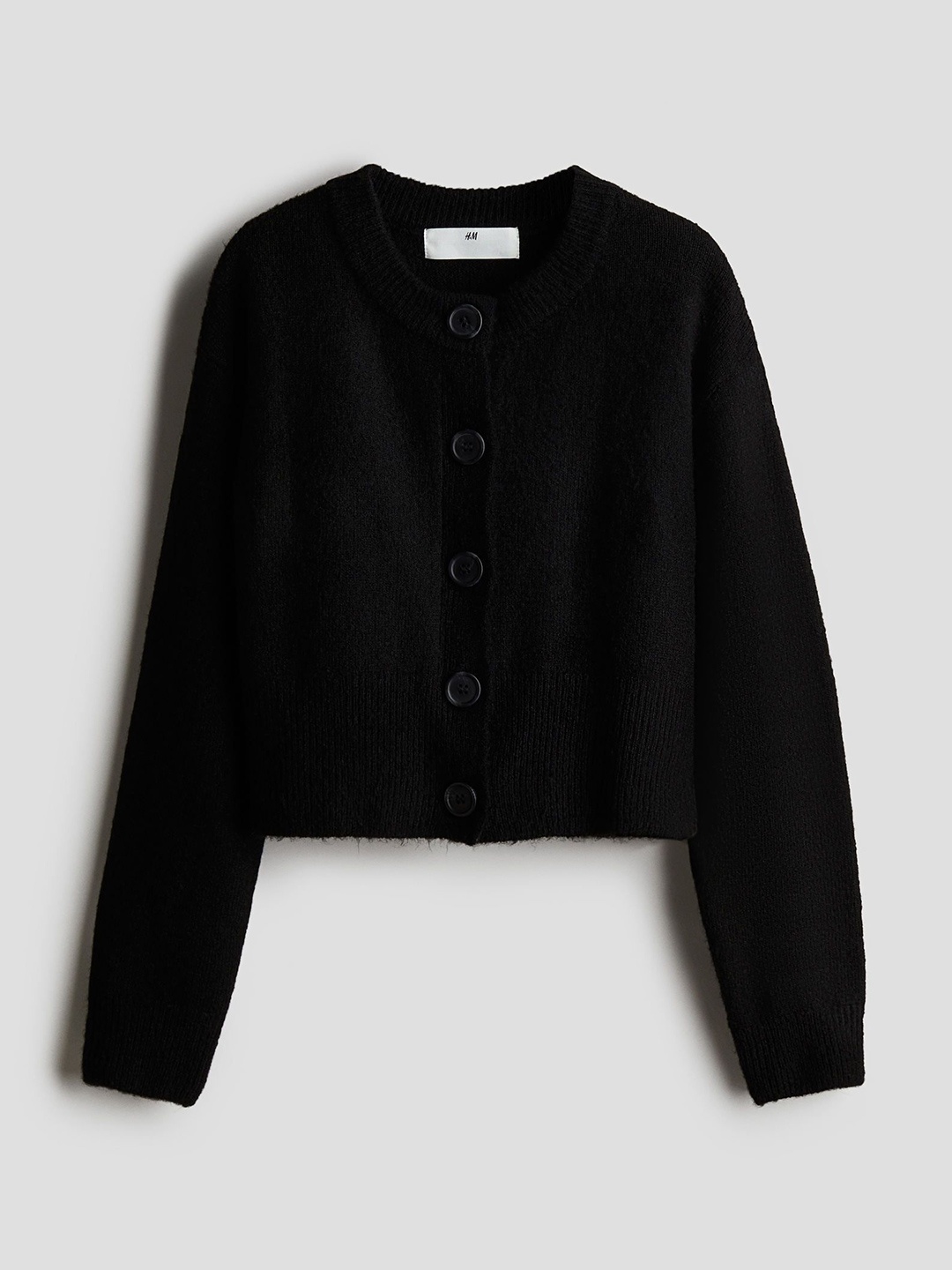 

H&M Girls Fine-Knit Cardigan, Black