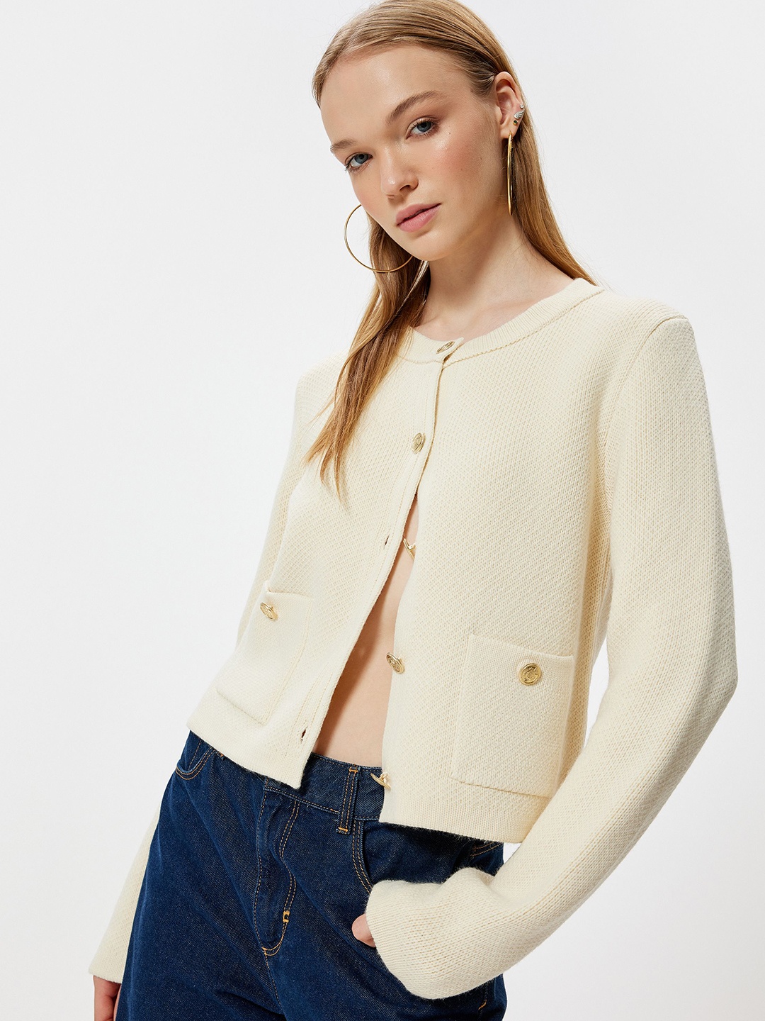 

Koton Women Cardigan, Beige