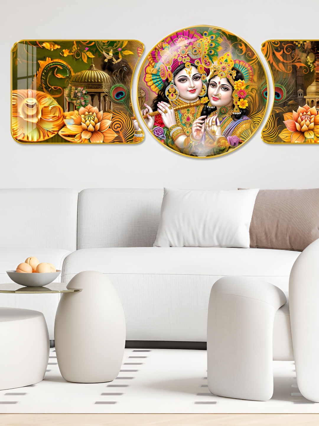

SAF Green & Brown 1 Piece Wood Abstract Wall Paintings
