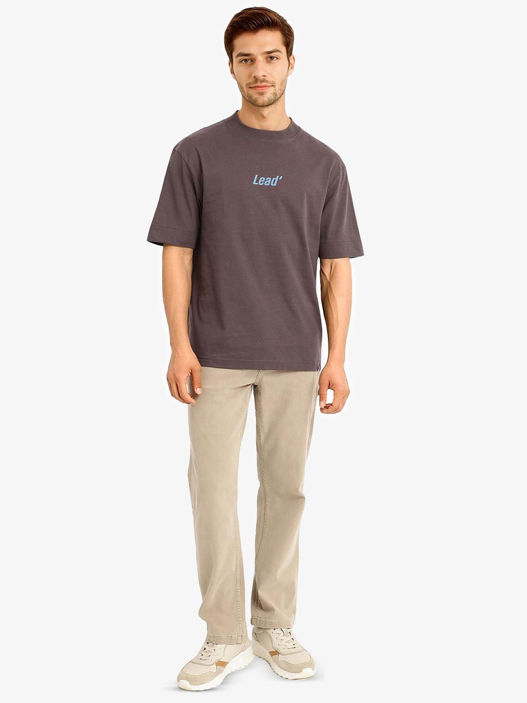 

RARE RABBIT Men Pockets T-shirt, Brown