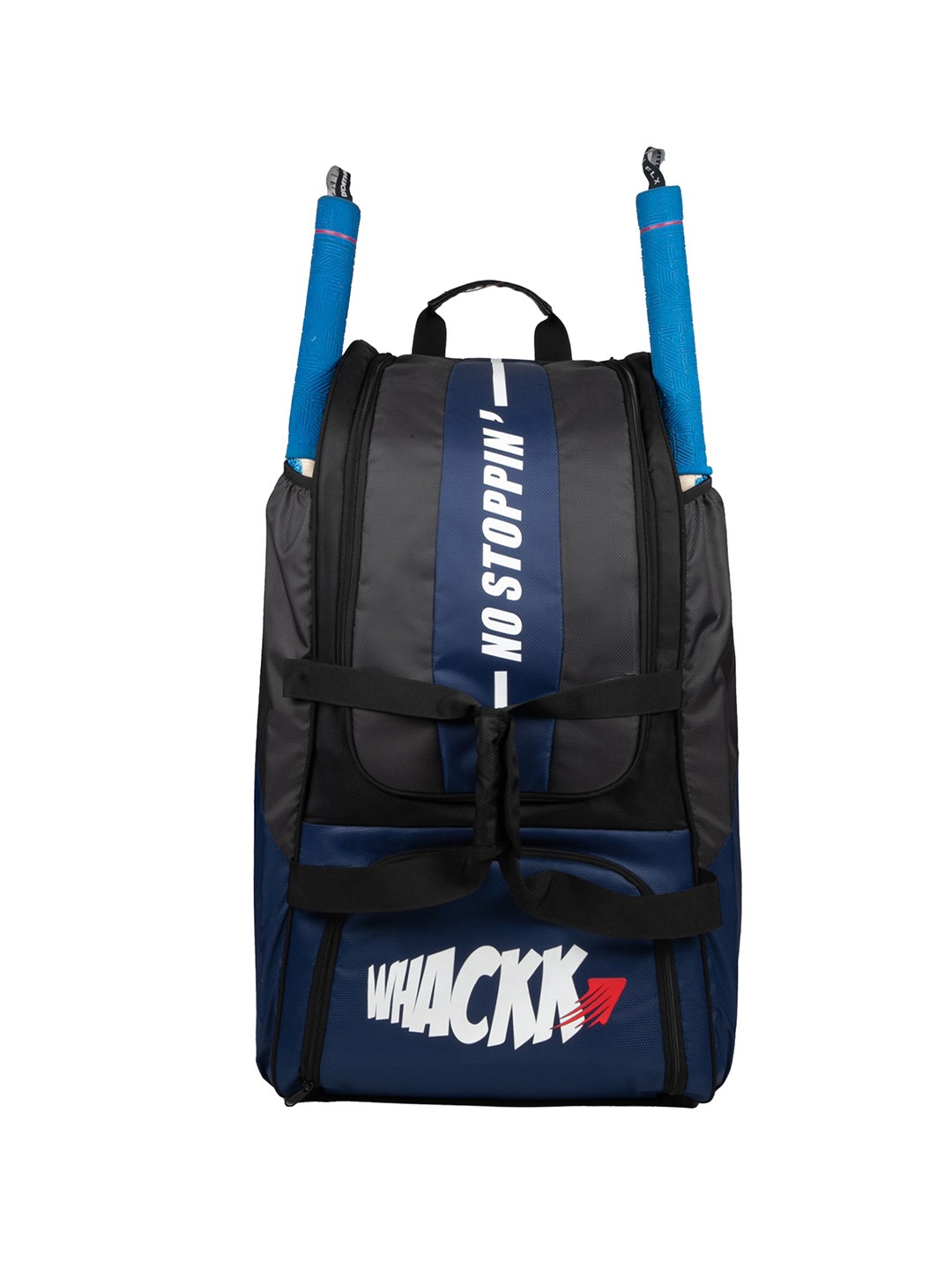 

Whackk Unisex Cricket Bag with Shoe Pocket 60 L, Blue