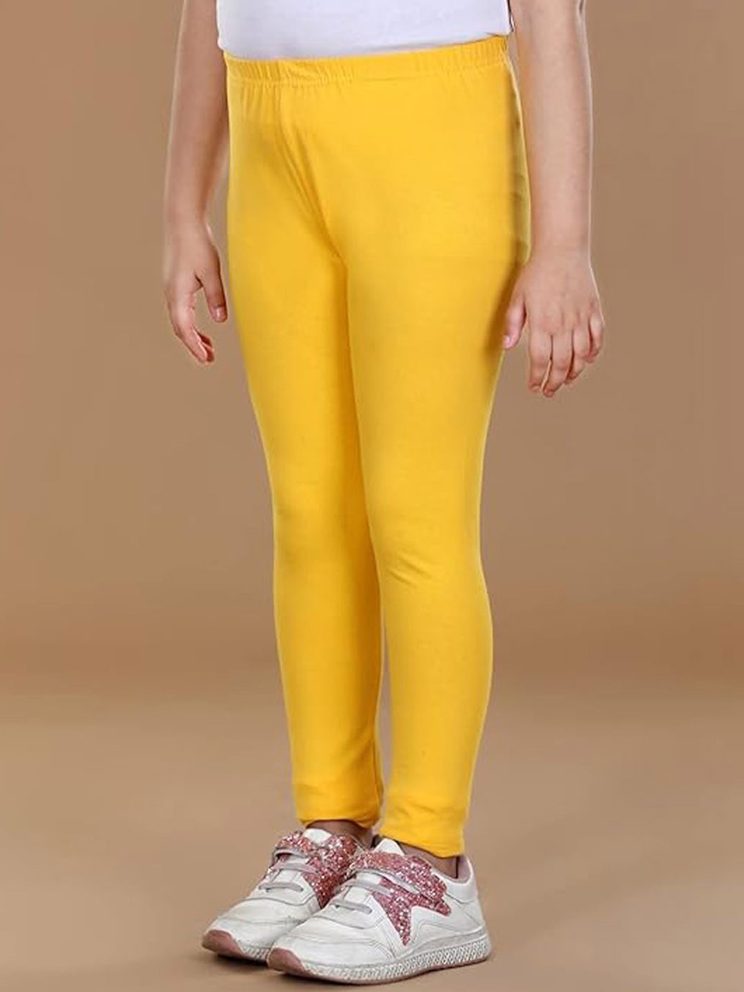 

FRENCH KLEIDER Girls Churidar-Length Leggings, Yellow