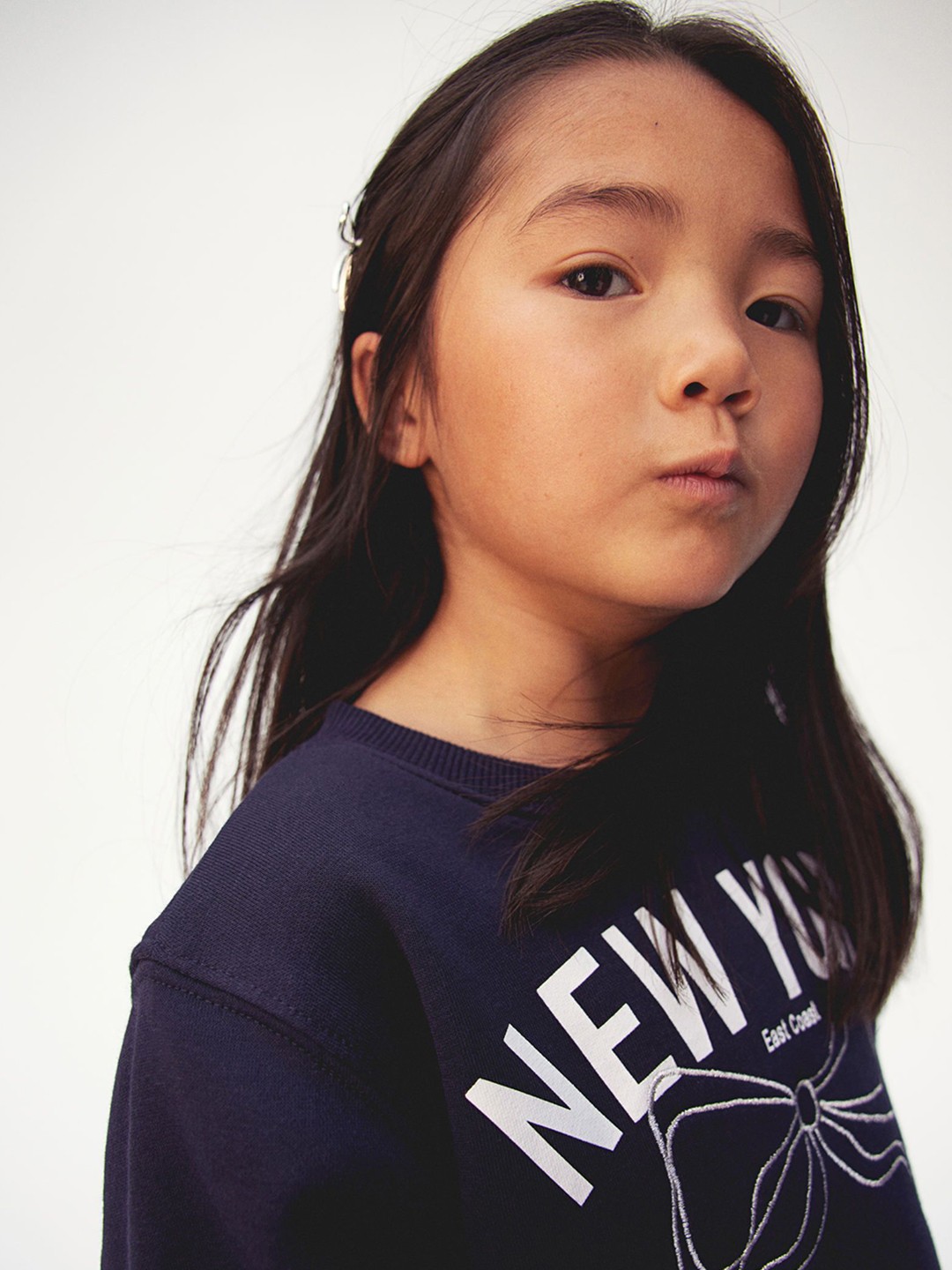 

H&M Girls Double-Layered Sweatshirts, Blue