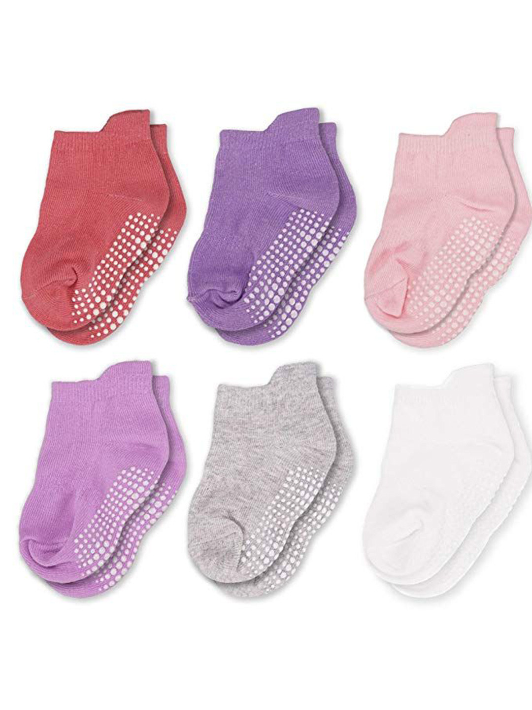 

AHC Kids Pack Of 6 Assorted Cotton Ankle-Length Socks