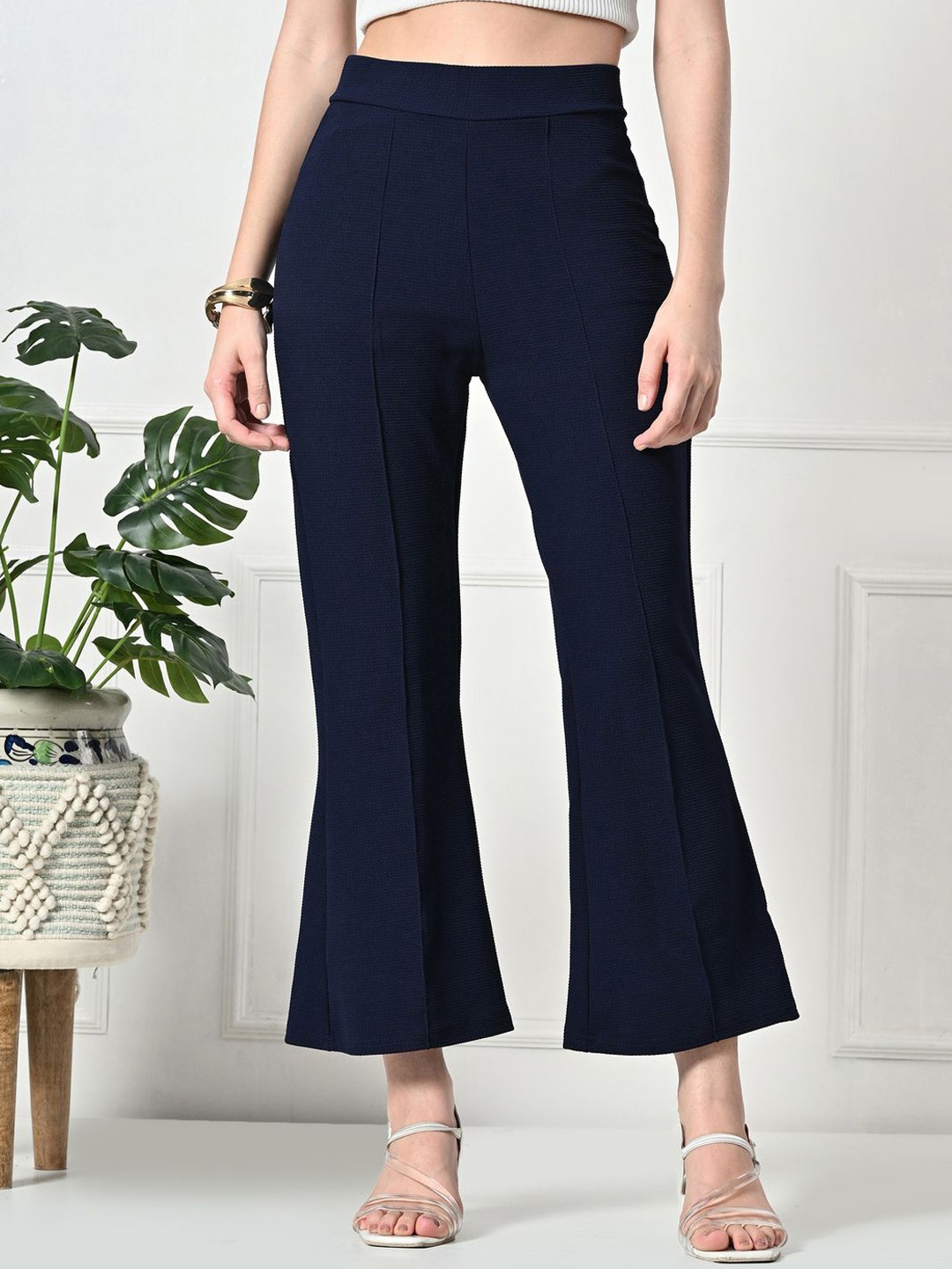 

Gladly Women Relaxed High-Rise Trousers, Navy blue