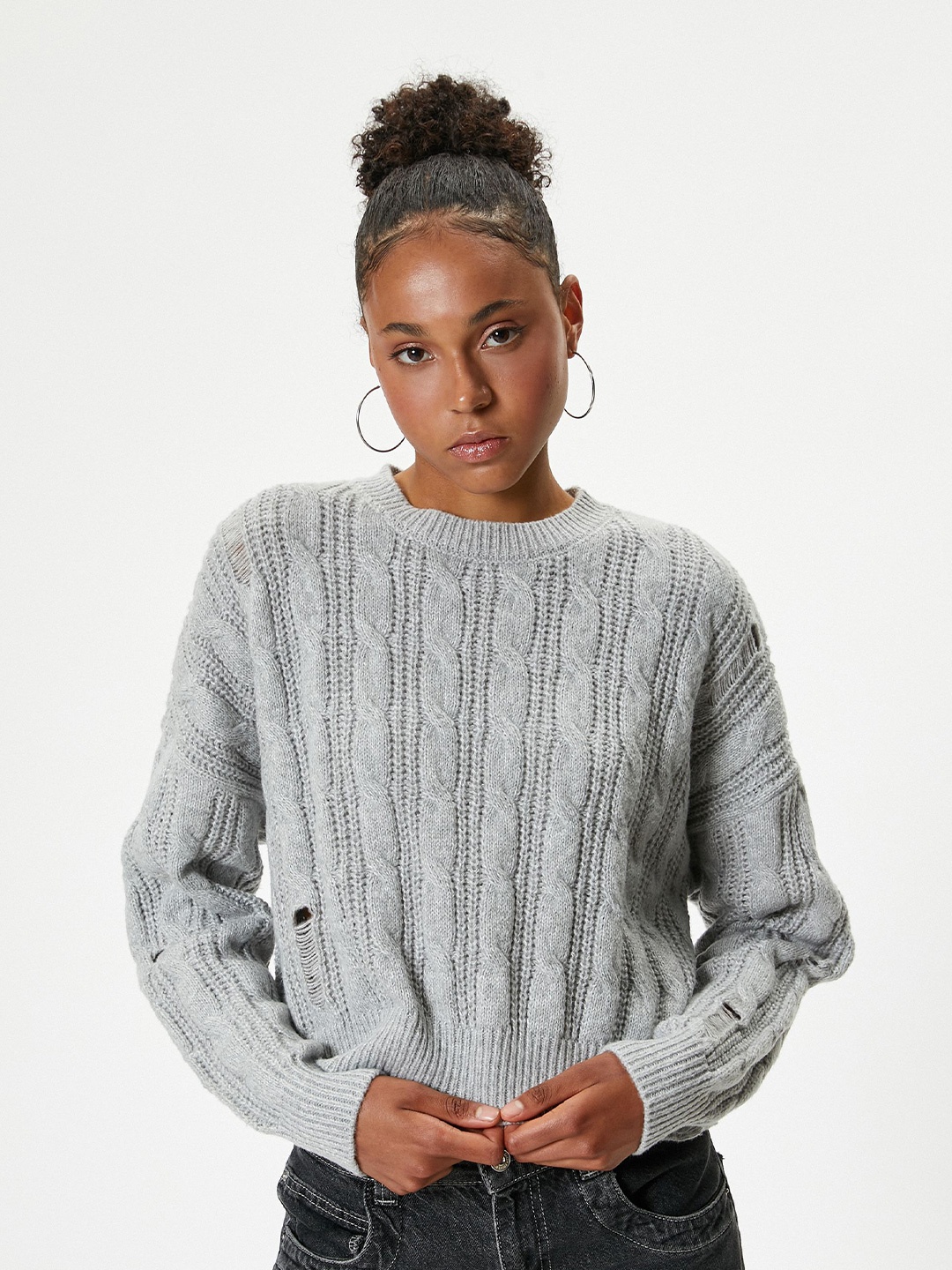 

Koton Women Pullover, Grey