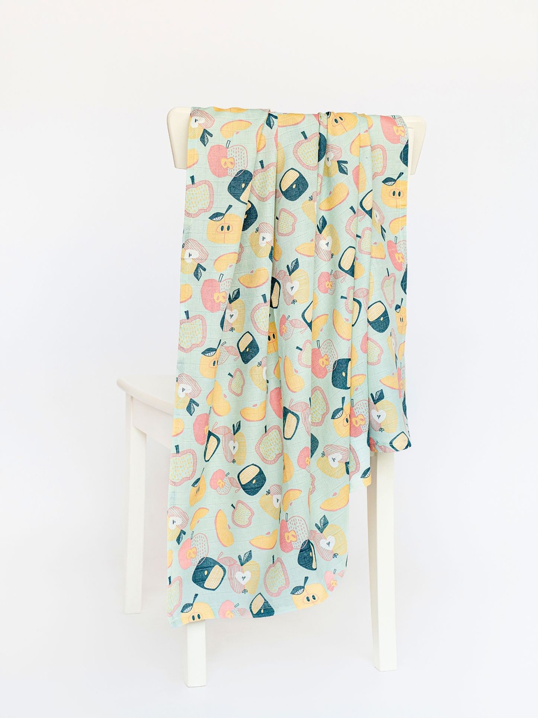 

cocoon care Printed Bamboo Muslin Swaddle, Lime green