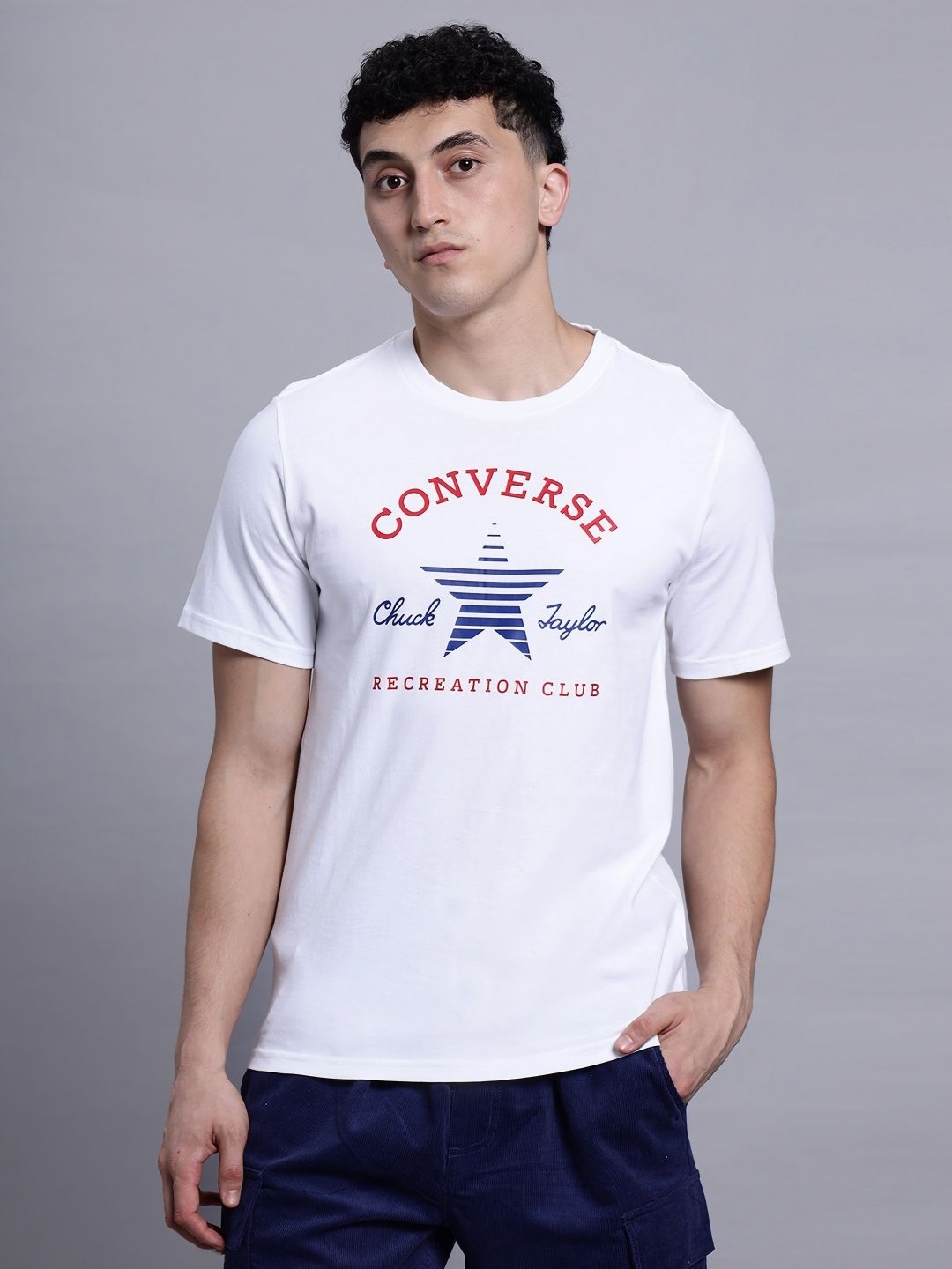 

Converse Unisex Go-To Rec Club Graphic T-Shirt, White