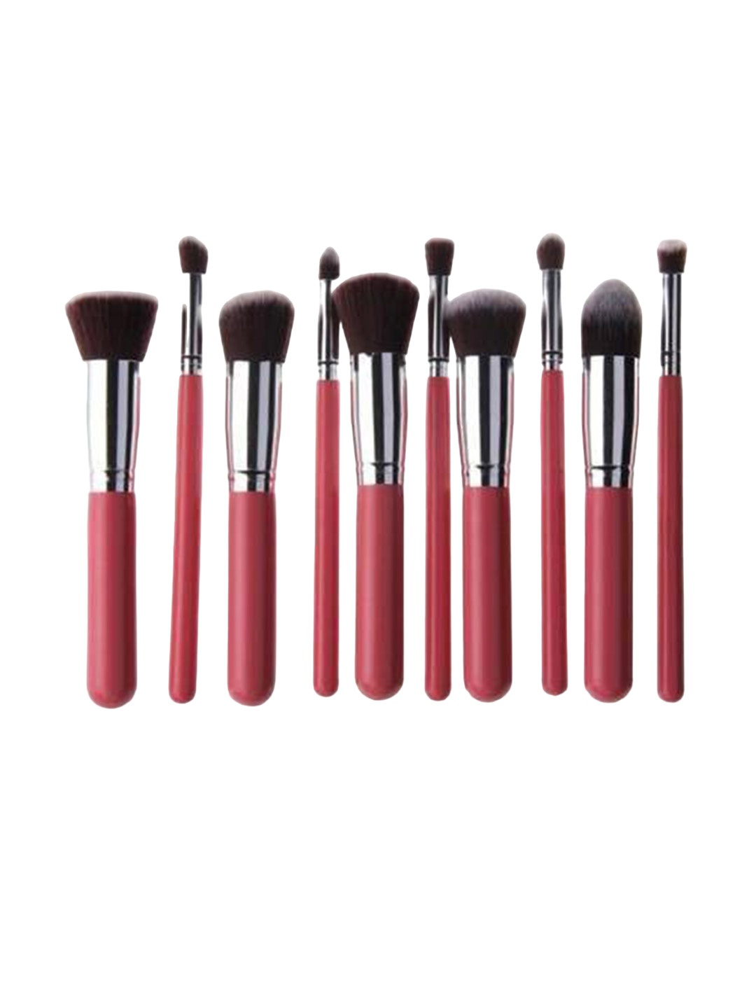 

Yoana Set Of 10 Premium Makeup Brushes, Pink