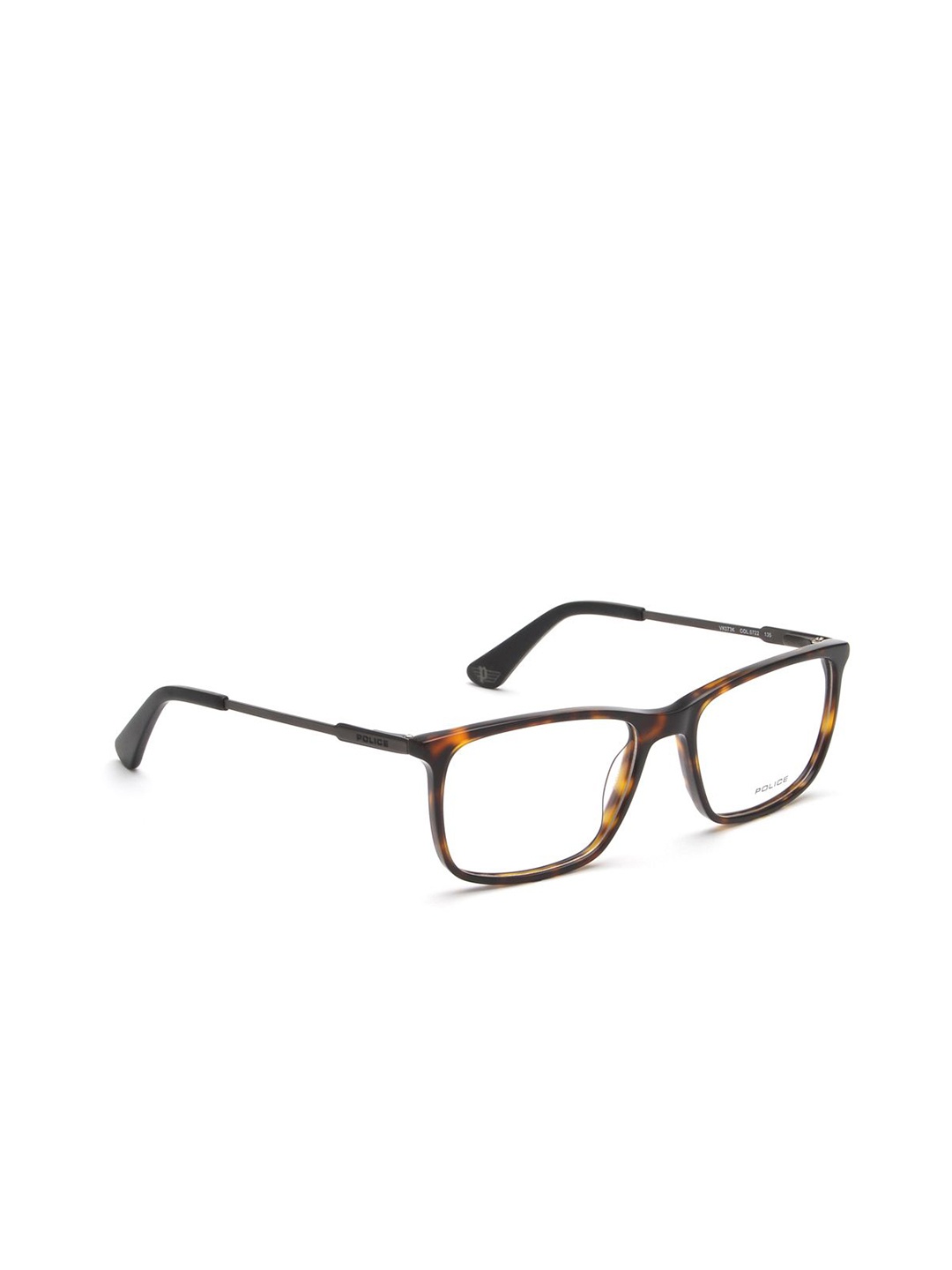 

Police Men Abstract Printed Full Rim Square Frames, Brown