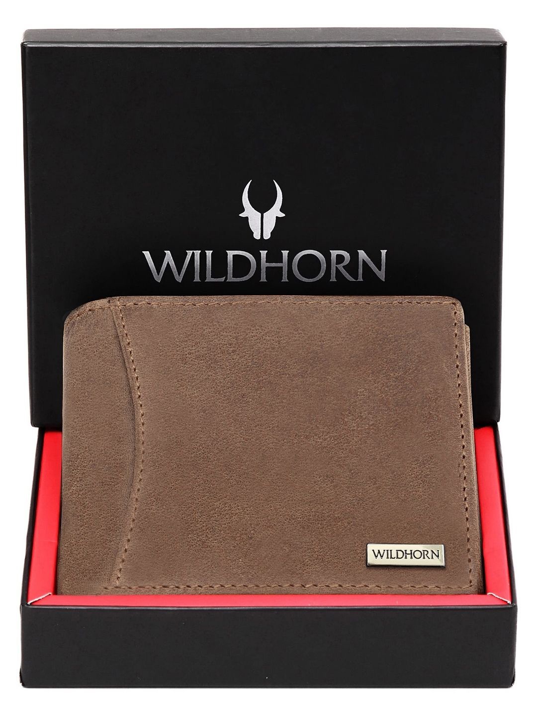 

WildHorn Men Leather Two Fold Wallet, Tan