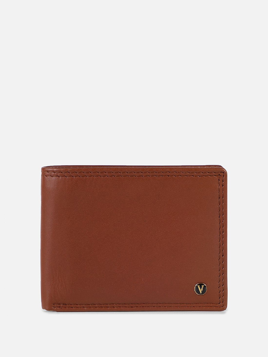 

Van Heusen Men Leather Two Fold Wallet, Brown