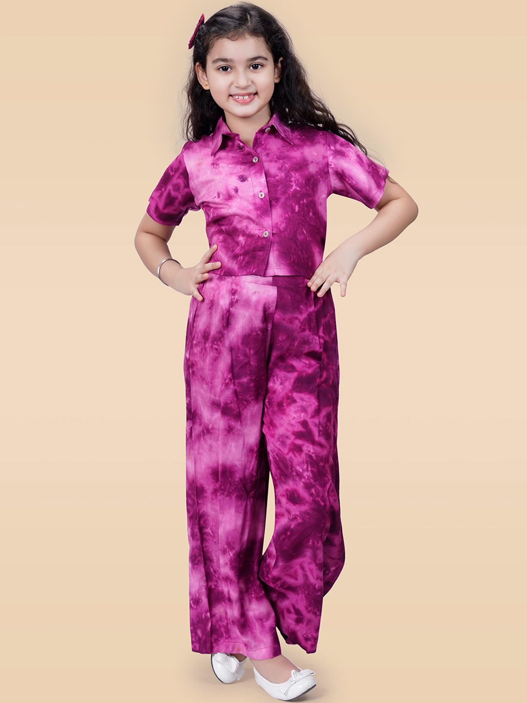 

BAESD Printed Shirt With Trouser Clothing Set, Purple