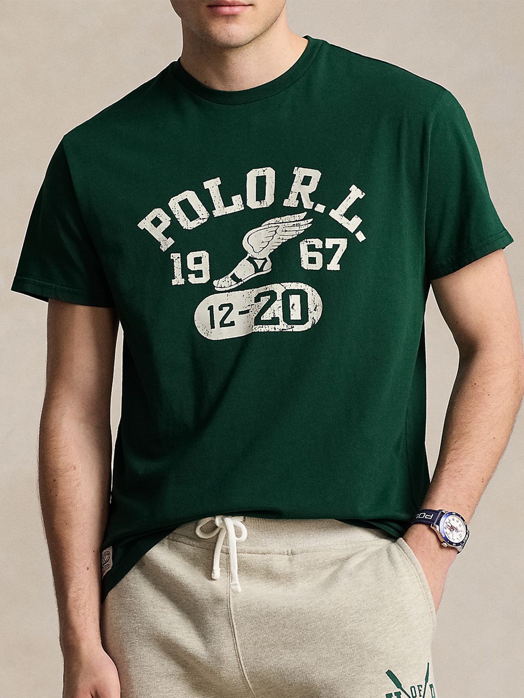 

Polo Ralph Lauren Men Typography Printed T-Shirt, Green