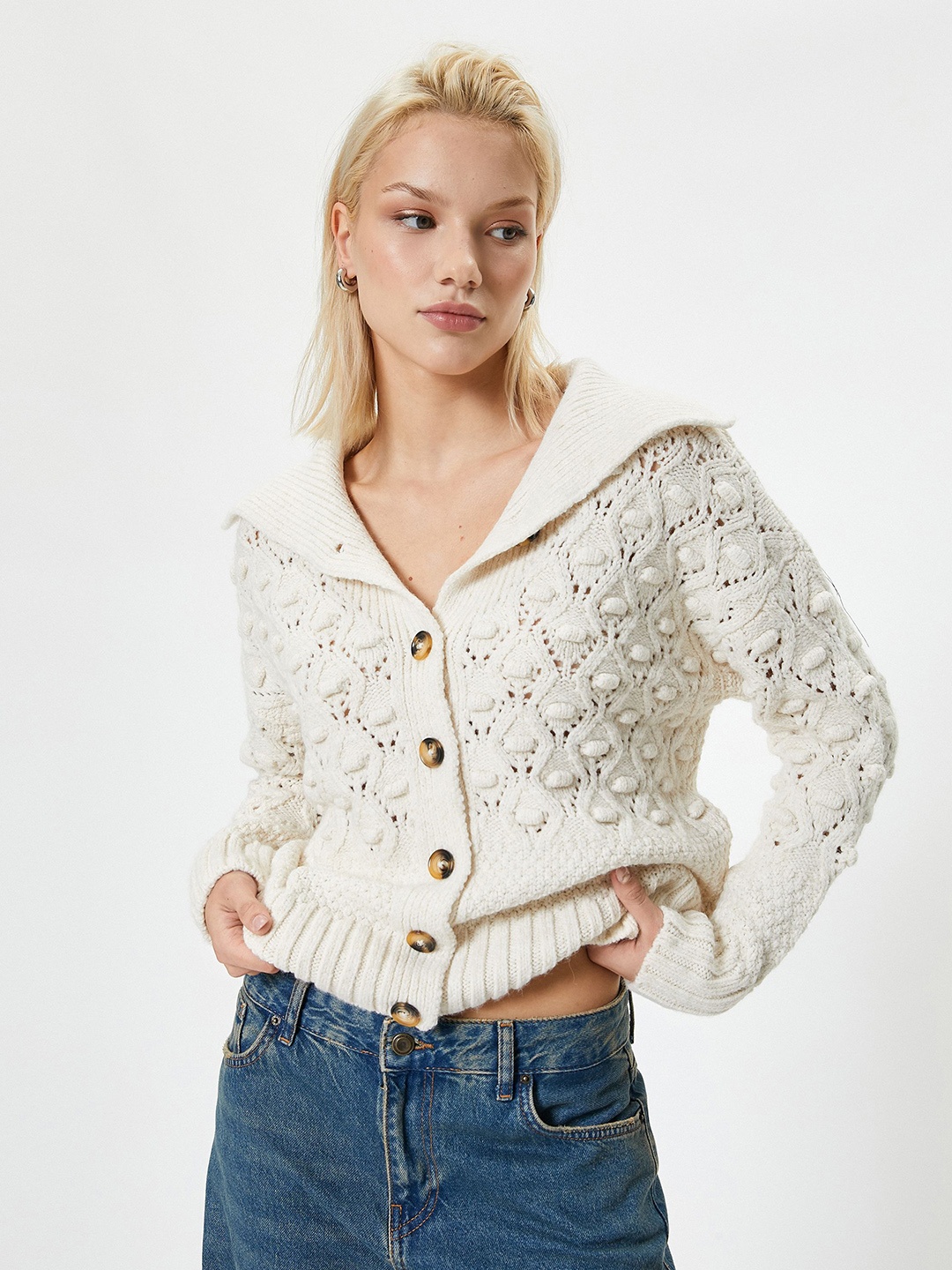 

Koton Women Cardigan, Beige