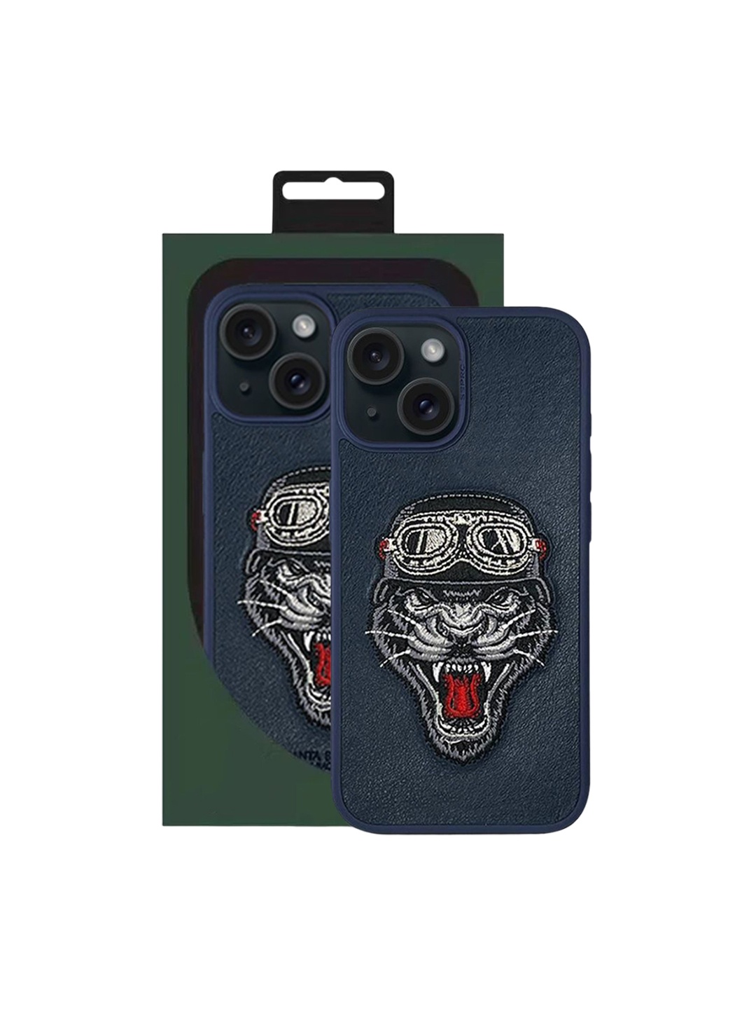 

TREEMODA Quirky Printed iPhone 15 Pro Max Back Case Mobile Accessories, Blue