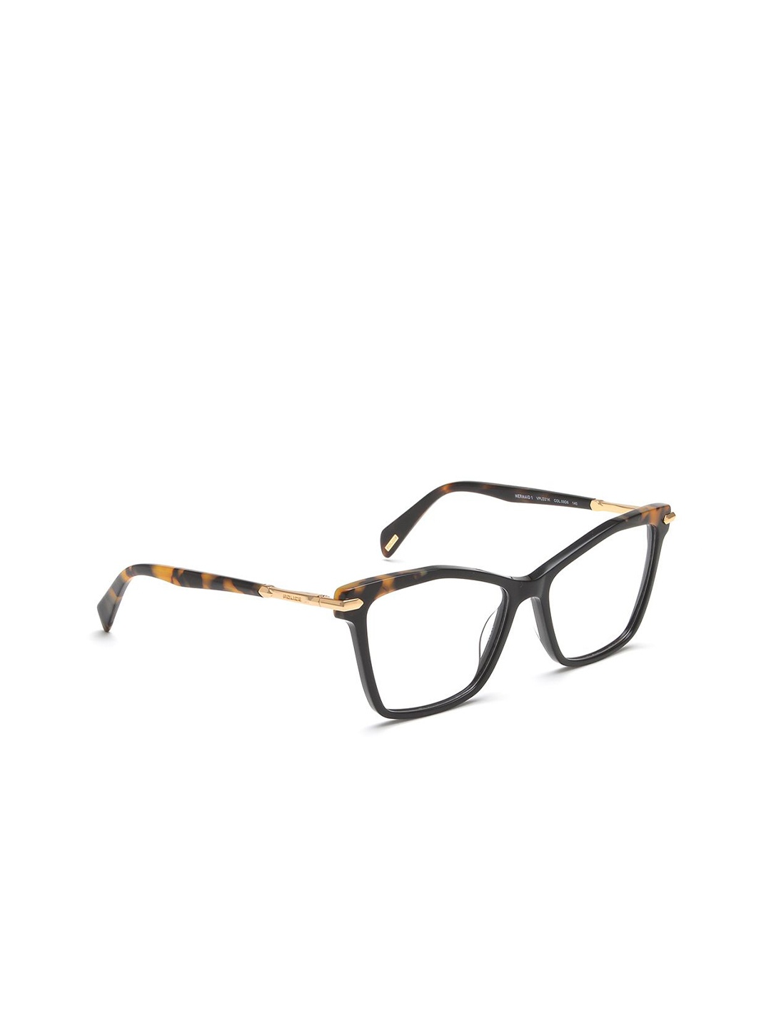 

Police Women Abstract Printed Full Rim Square Frames, Black