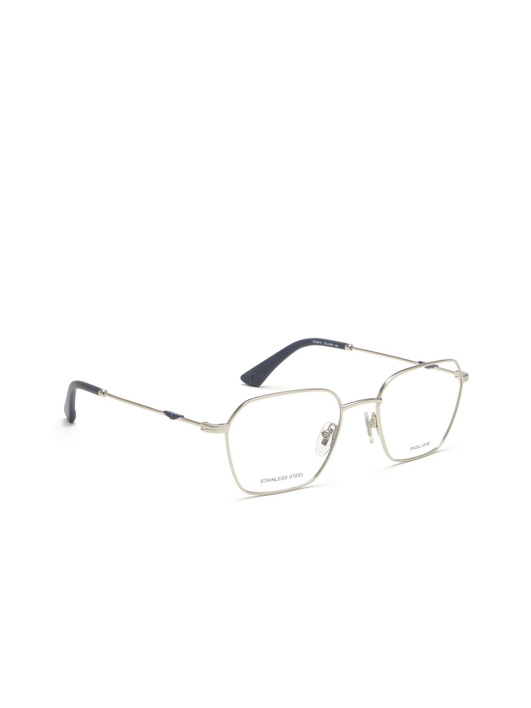 

Police Men Full Rim Square Frames, Silver