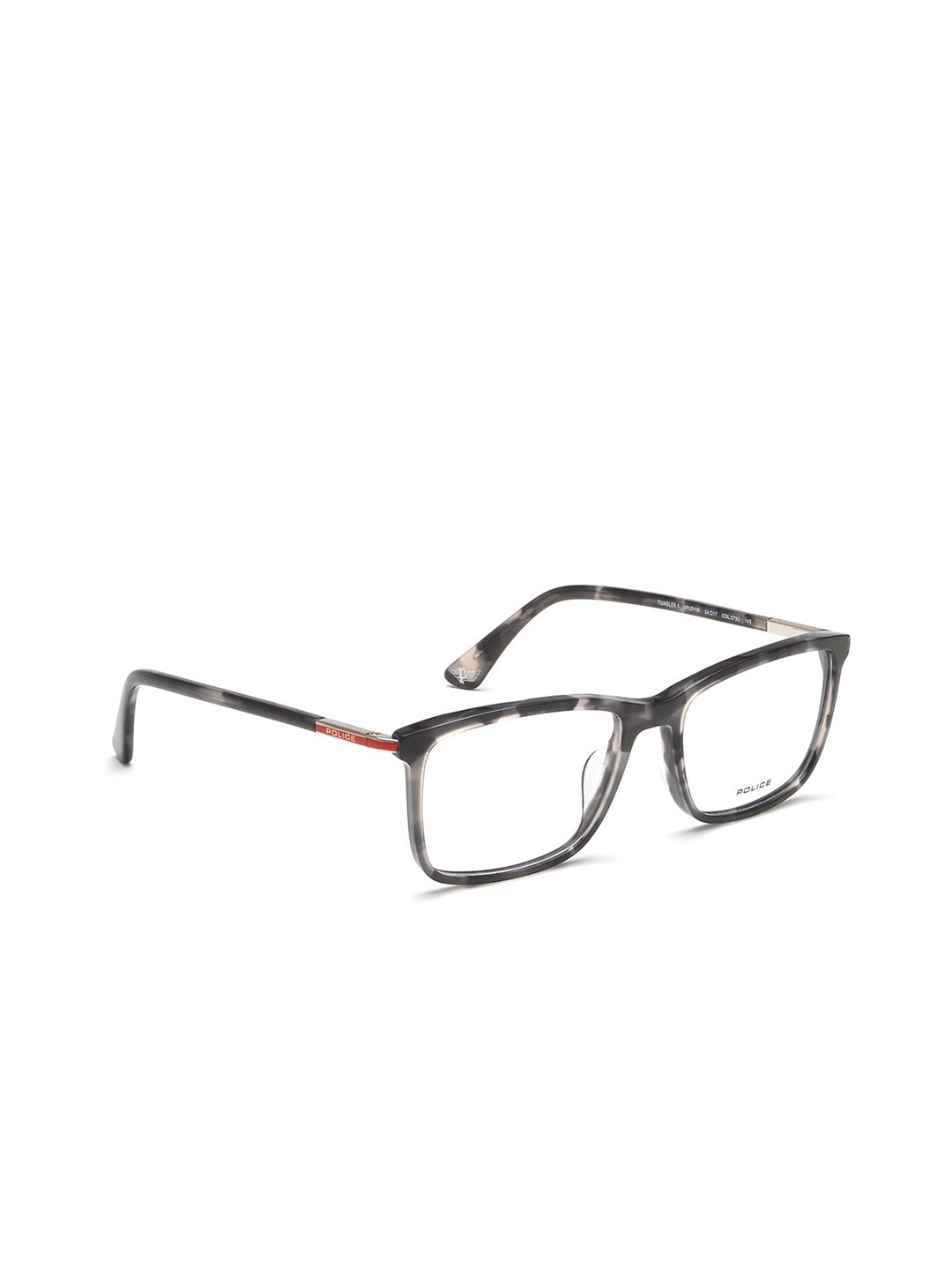 

Police Men Abstract Printed Full Rim Square Frames, Grey