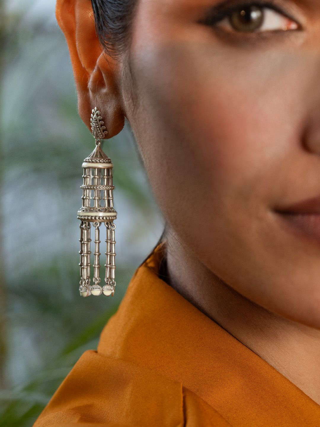

SHAYA Contemporary Drop Earrings, Silver