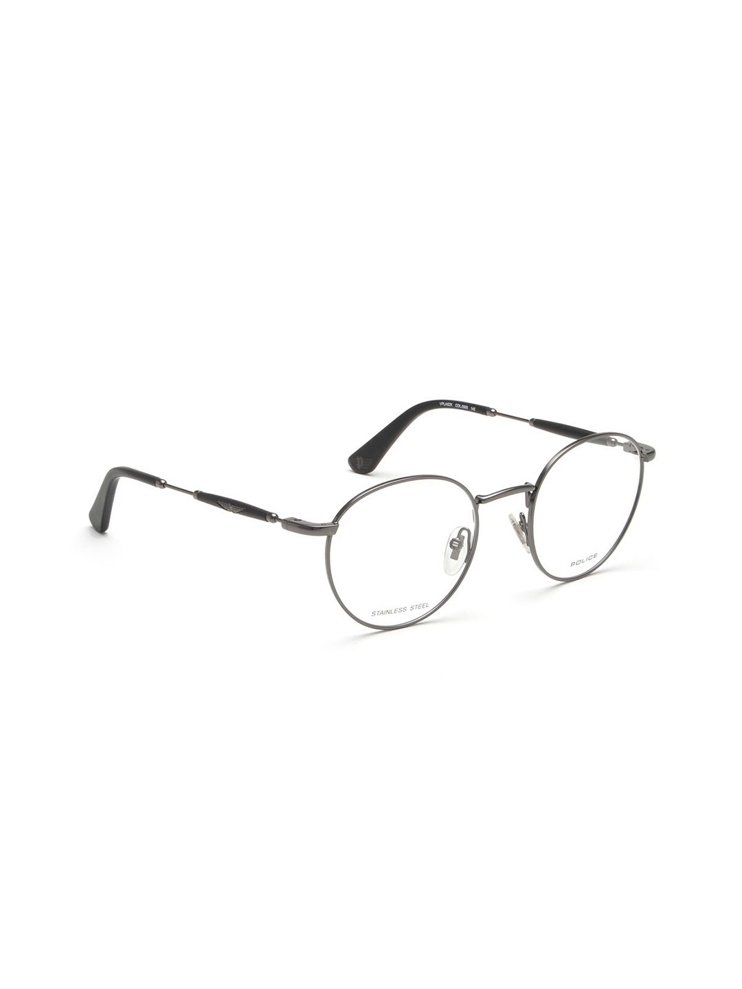 

Police Men Full Rim Round Frames, Silver