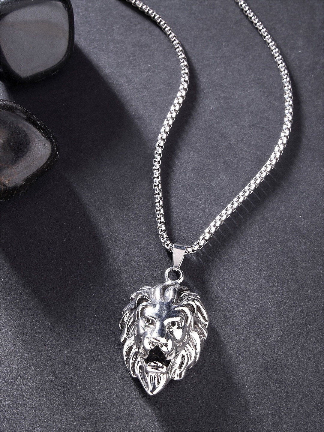 

Bohey by KARATCART Silver-Plated Quirky Pendants with Chains