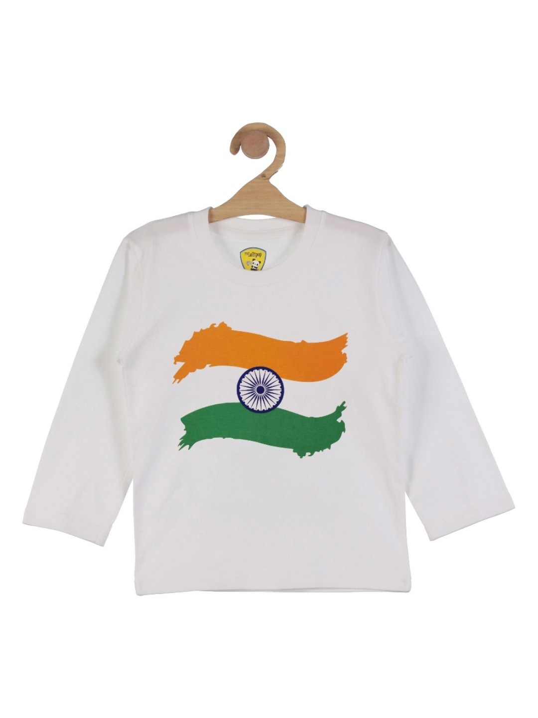 

Lil Lollipop Unisex Kids Graphic Printed Round Neck Pure Cotton T-Shirt, White