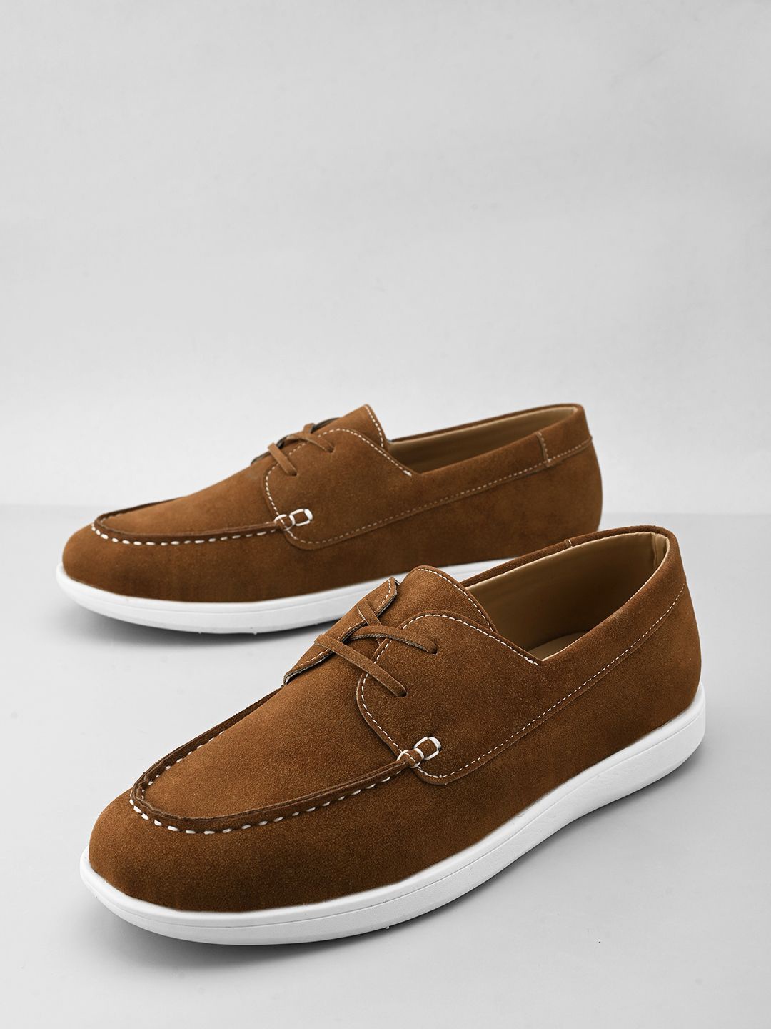 

Mast & Harbour Men Suede Loafers, Tan