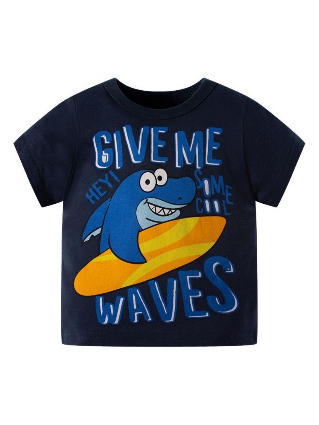 

StyleCast Kids Typography Printed Applique T-shirt, Navy blue