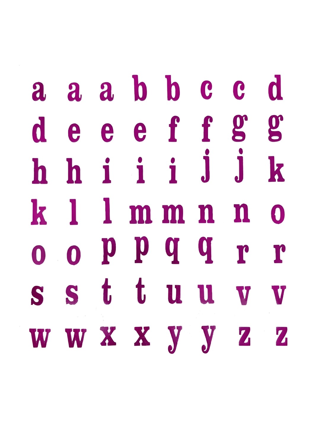 

Comet Busters Pink Self Adhesive Alphabets 3D Stickers