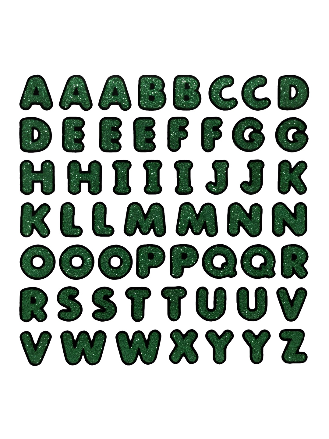 

Comet Busters Green Self-Adhesive Uppercase Glitter Alphabet Stickers