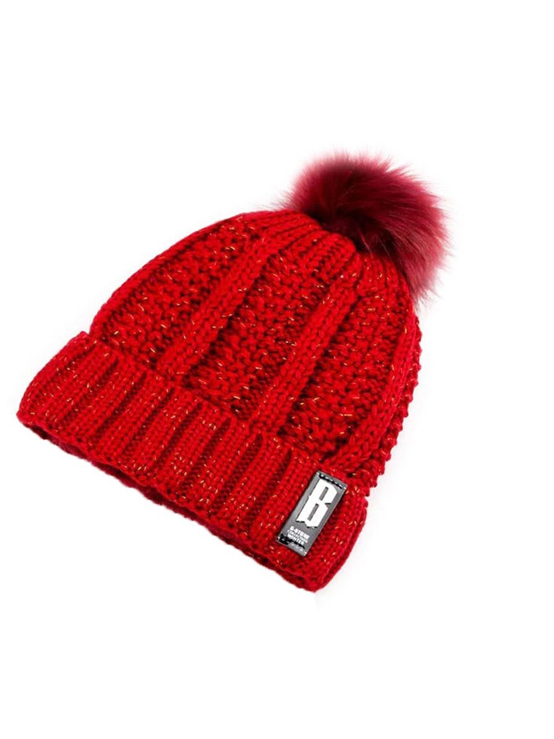

SYGA Women Woollen Beanie, Red