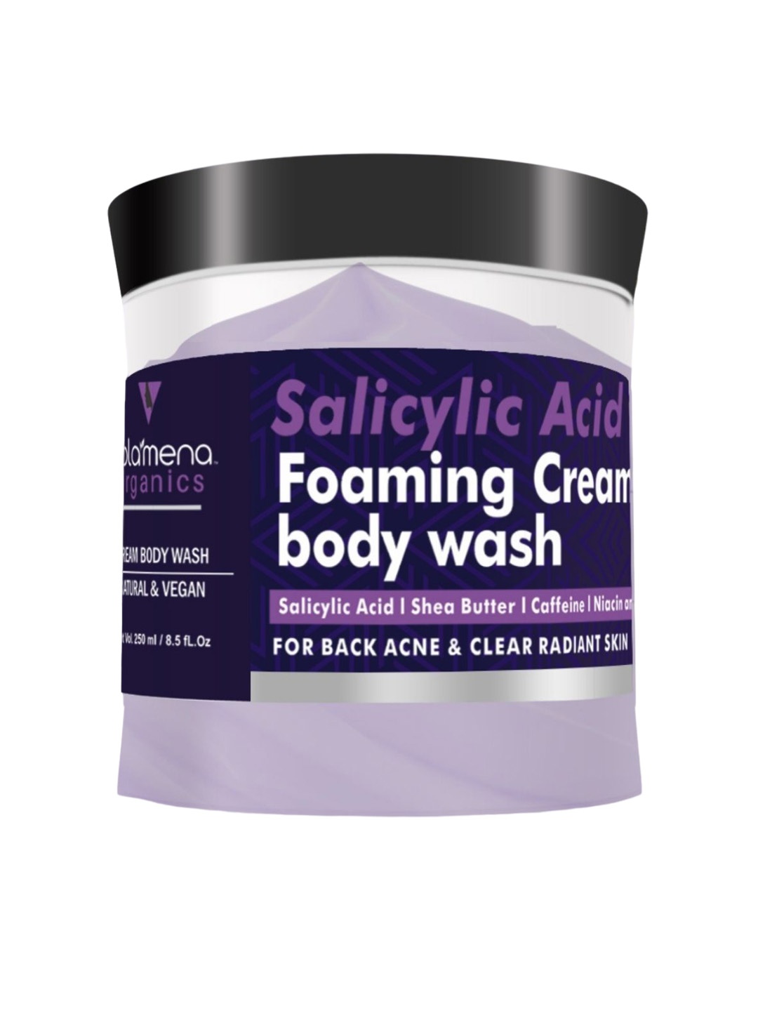 

Volamena Organics Salicylic Acid Foaming Cream Body Wash 250 ml, Purple