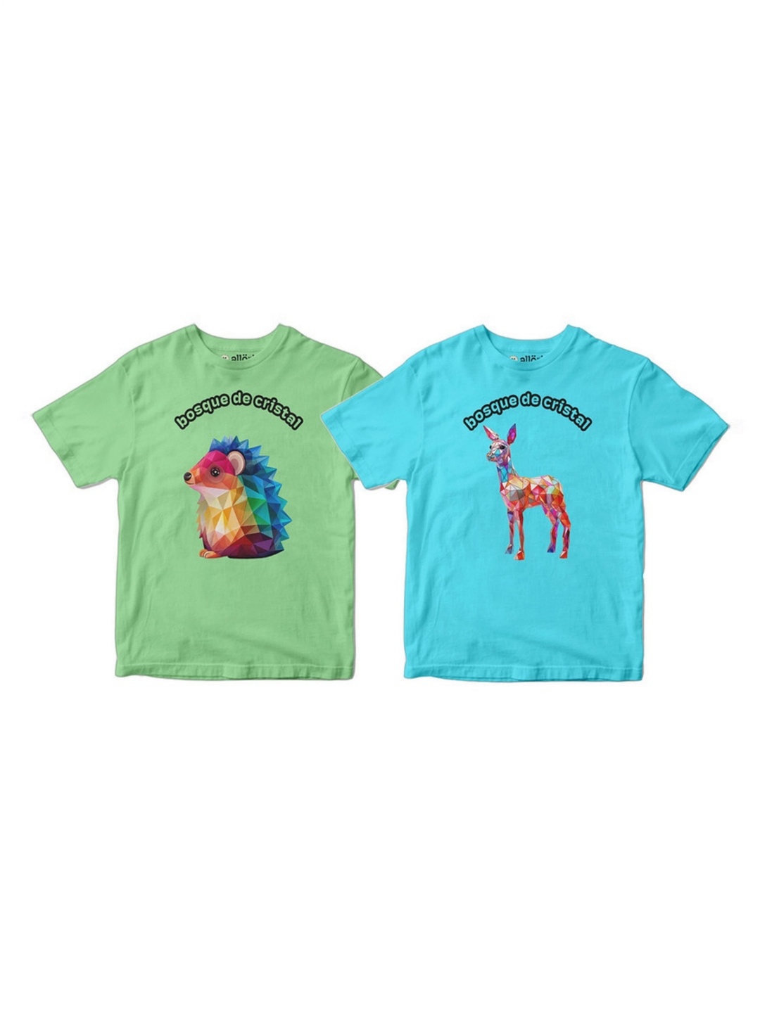 

allorio kids Girls 2 Printed Applique Slim Fit T-shirt, Multi