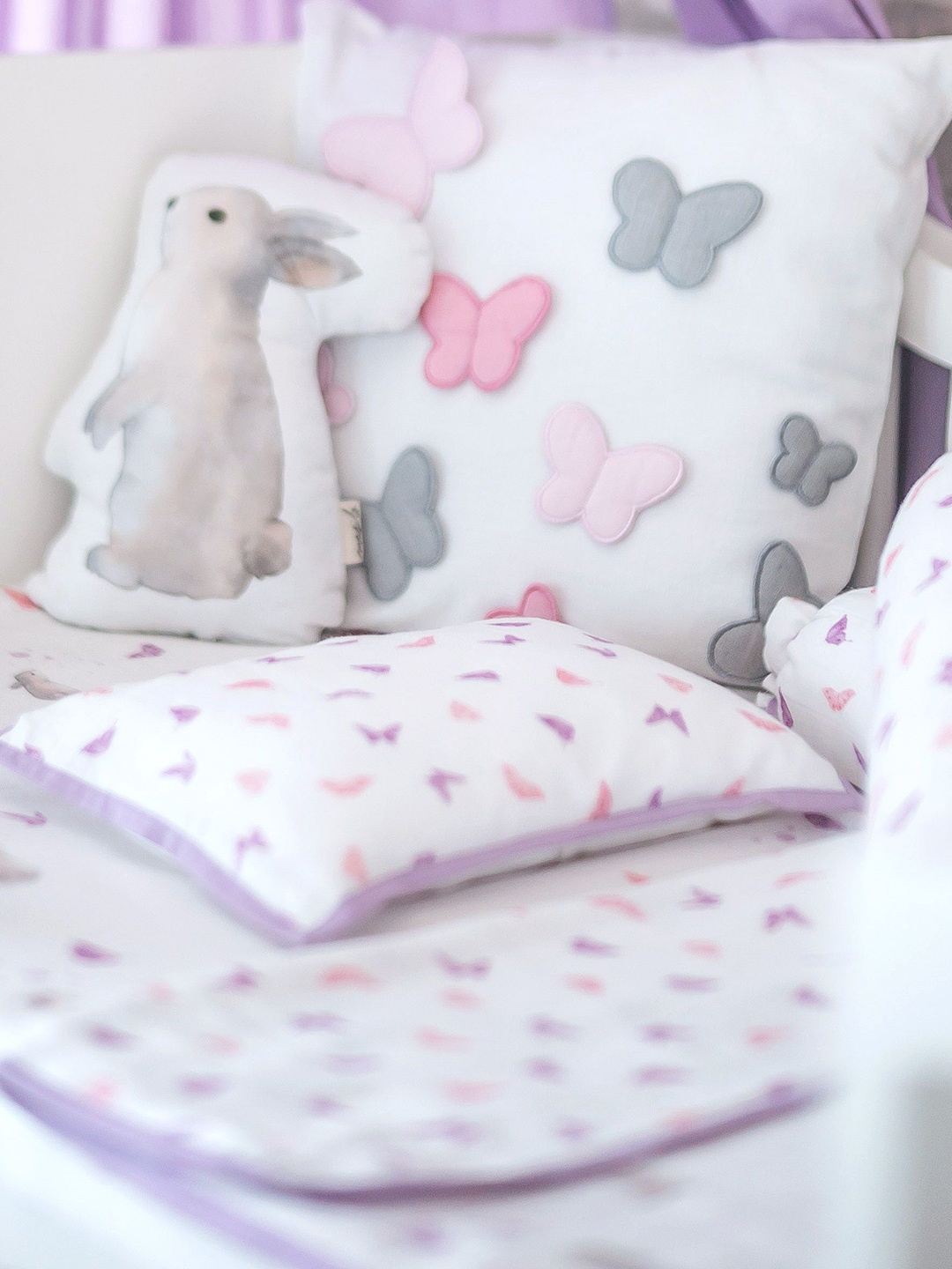 

Masilo Infants Printed Cot Bedding Set, Purple