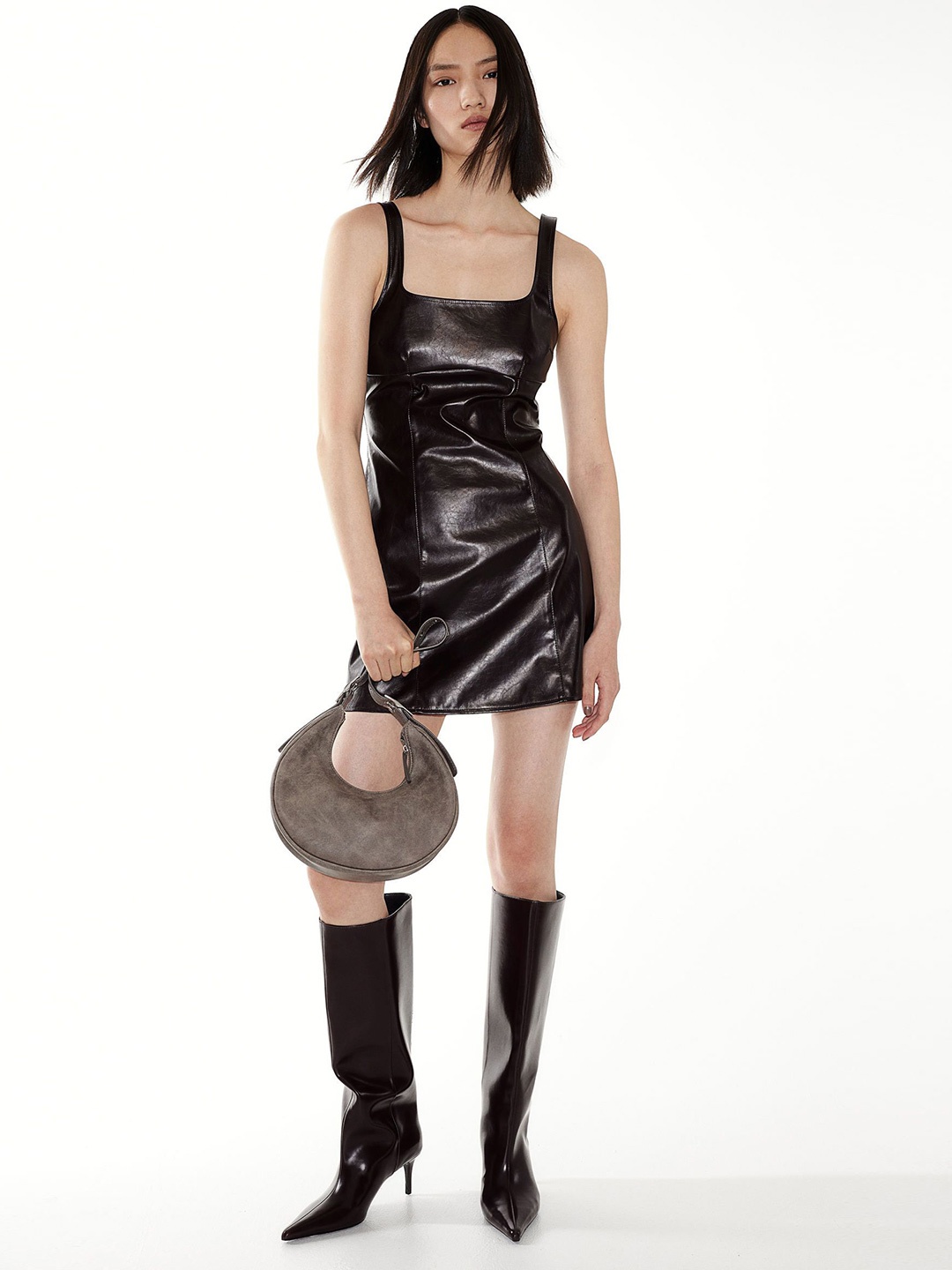 

H&M Flared Skirt Dresses, Black