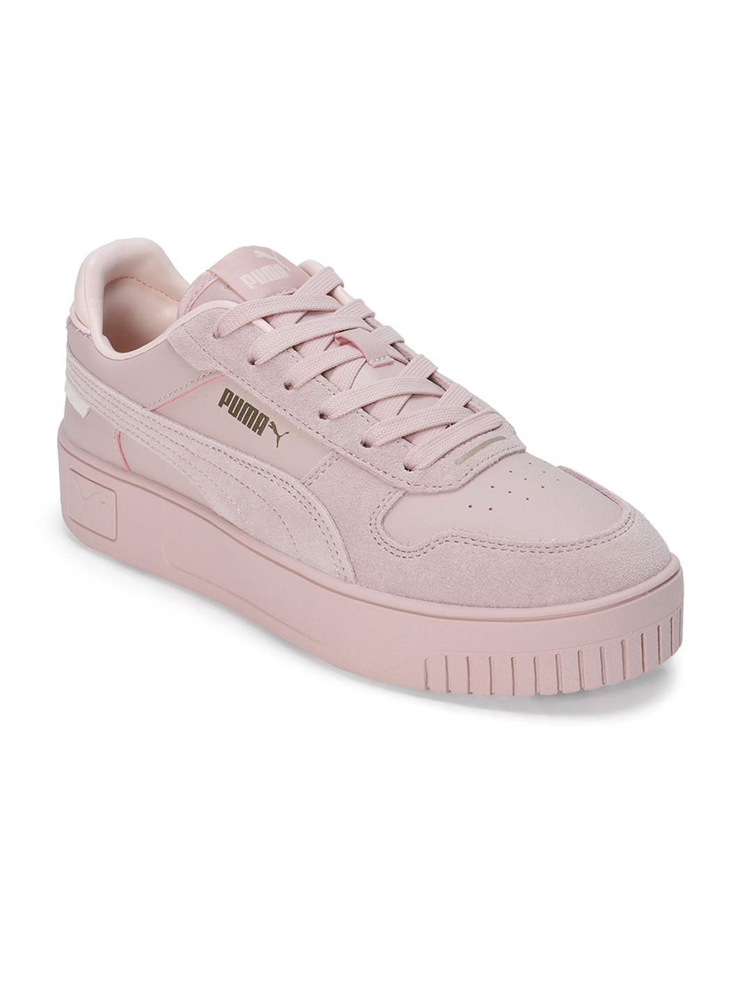 

Puma Women Carina Street SD Perforations Sneakers, Peach