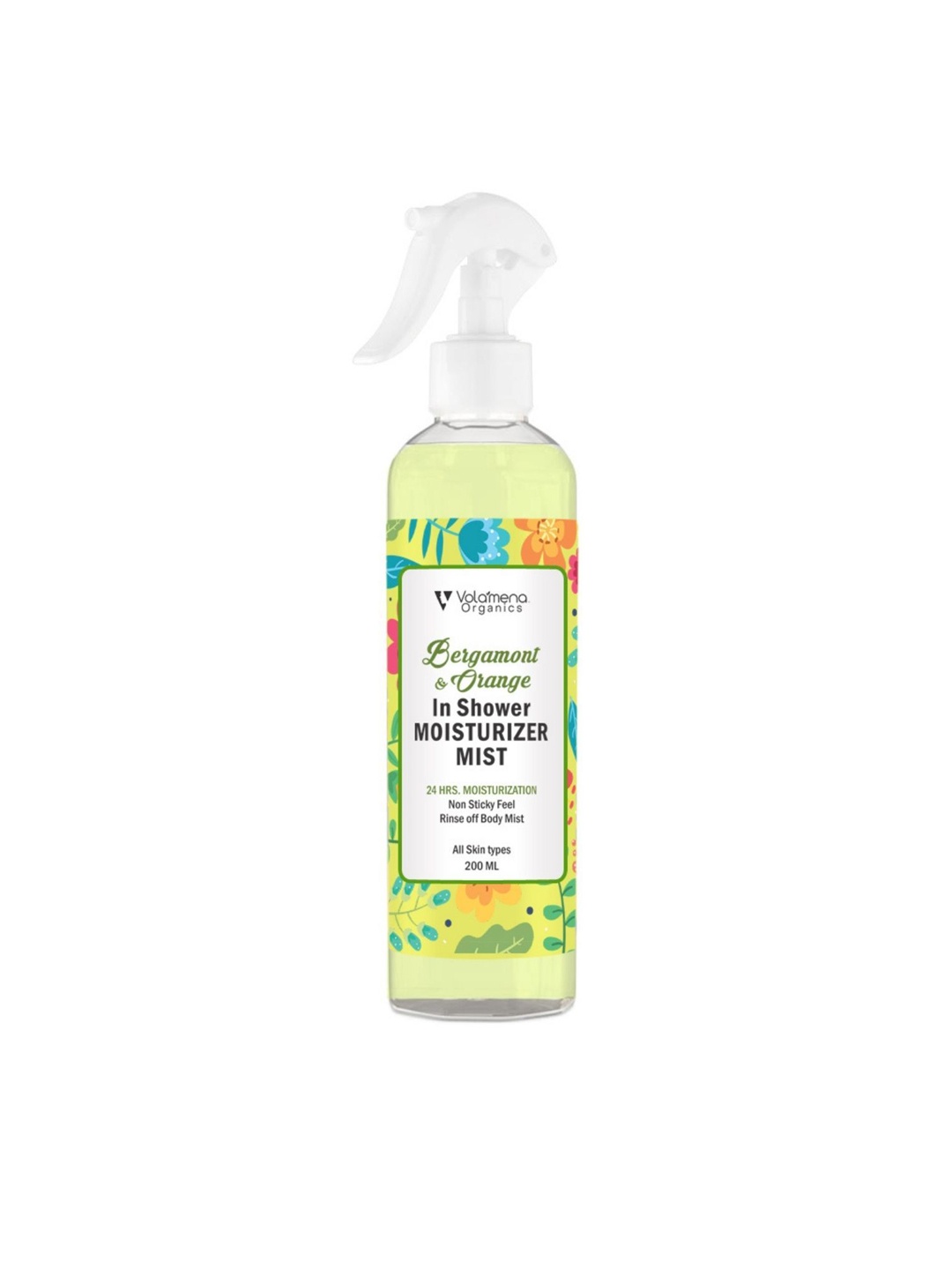 

Volamena Organics Bergamot & Orange In Shower Moisturizer Mist - 200 ml, Transparent