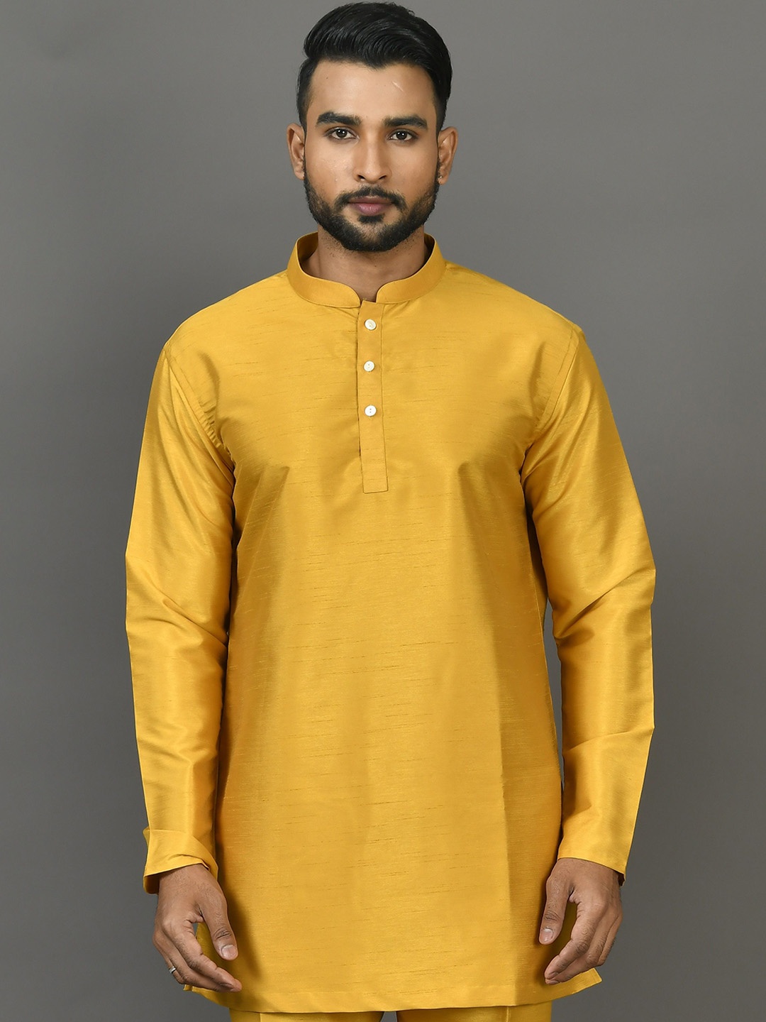 

Sayisha Mandarin Collar Long Sleeves Straight Kurta, White