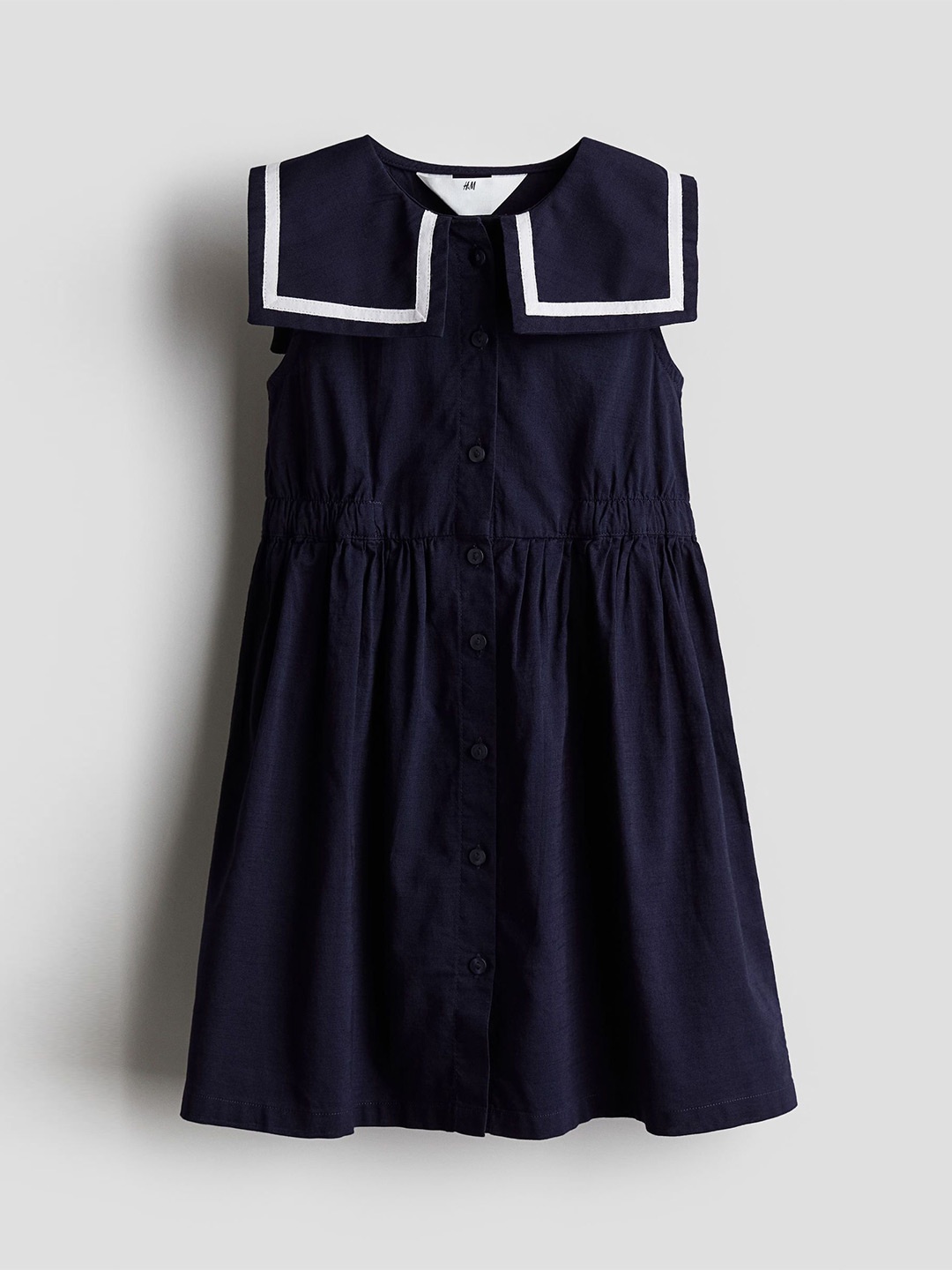

H&M Infant Girls Cotton Sailor Dress, Blue