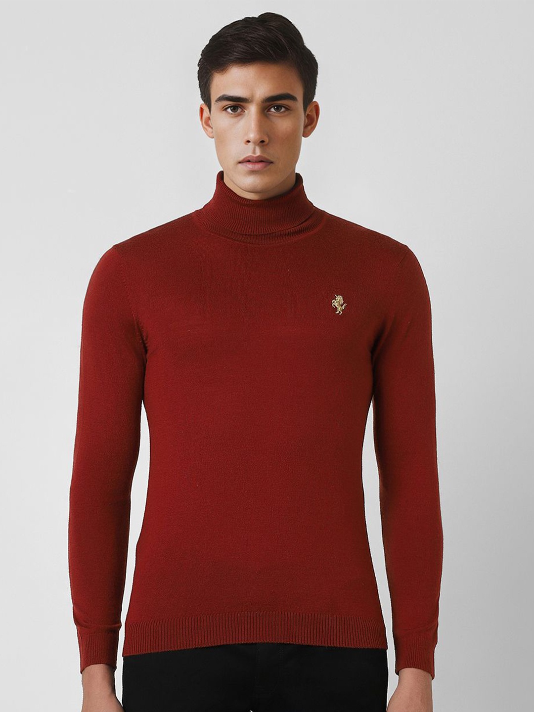 

Van Heusen Sport Men Woollen Pullover, Maroon