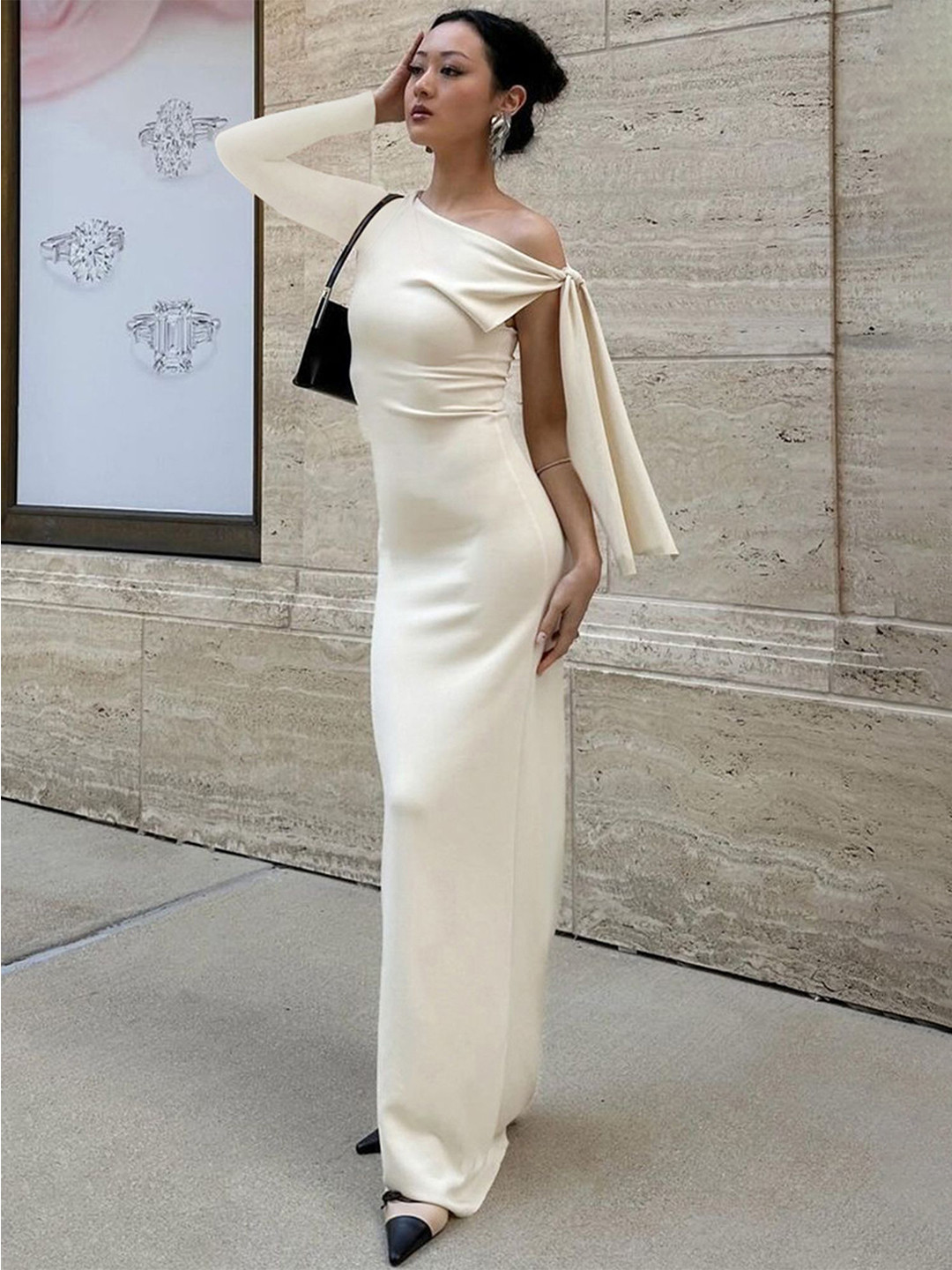 

LULU & SKY Maxi Dress, Beige