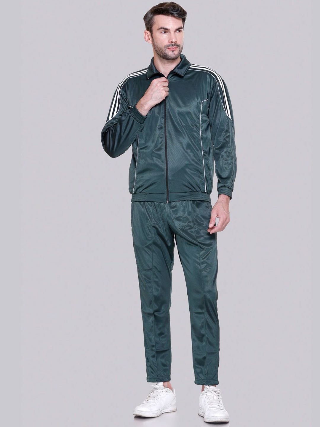 

ELPIDA Polo Collar Tracksuits, Green