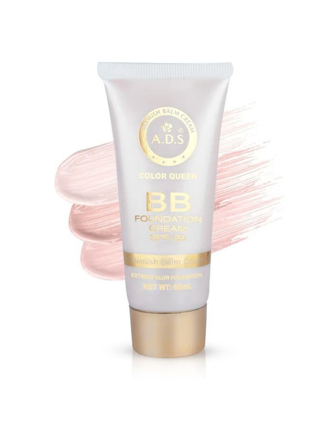 

A.D.S BB Foundation Cream SPF 20 60ml - Medium Rose 03, Beige