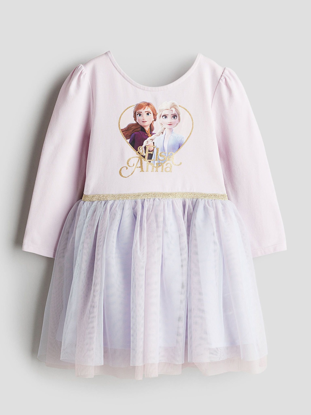 

H&M Girls Printed Tulle-Skirt Dresses, Pink